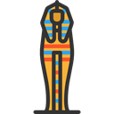 Art, museum, Egyptian, Burial, Sarcophagus, Art And Design Black icon