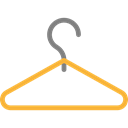 wardrobe, Closet, Tools And Utensils, Commerce And Shopping, commerce, clothing, hanger Black icon