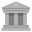 Business, Bank, temple, Architectonic, buildings, museum, urban, Monuments DarkGray icon