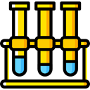 lab, chemical, laboratory, Test Tubes, science, education, Chemistry Black icon
