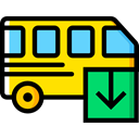 transportation, transport, vehicle, Bus, Automobile, Public transport Black icon