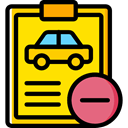 transportation, diagnostic, garage, Car Repair, notepad, Car, repair Gold icon