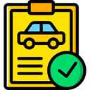 repair, transportation, diagnostic, garage, Car Repair, notepad, Car Gold icon