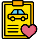 diagnostic, garage, Car Repair, notepad, Car, repair, transportation Gold icon