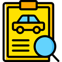 diagnostic, garage, Car Repair, notepad, Car, repair, transportation Gold icon