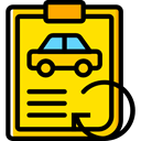 Car Repair, notepad, Car, repair, transportation, diagnostic, garage Gold icon