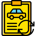 notepad, Car, repair, transportation, diagnostic, garage, Car Repair Gold icon