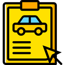 notepad, Car, repair, transportation, diagnostic, garage, Car Repair Gold icon