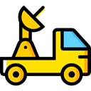 Car, transportation, transport, vehicle, Satellite, van, Automobile Black icon