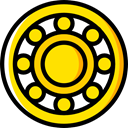 wheel, Car, transportation, transport, vehicle, Automobile, Alloy Wheel Gold icon