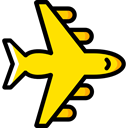 Airport, transportation, travel, Plane, transport, flight, Aeroplane, airplane Black icon