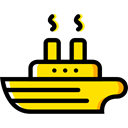 transportation, Boat, transport, ship, Cruise, Yacht, Ships Black icon