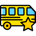 Bus, Automobile, Public transport, transportation, transport, vehicle Black icon