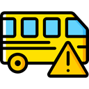 transportation, transport, vehicle, Bus, Automobile, Public transport Gold icon