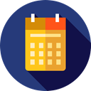 Calendar, time, date, Schedule, interface, Administration, Organization, Calendars, Time And Date MidnightBlue icon