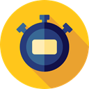 time, stopwatch, timer, Time And Date, interface, Chronometer, Wait, Tools And Utensils Gold icon