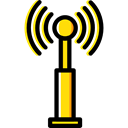 Connection, signal, Wifi, wireless, Communications, Wireless Connectivity, Wifi Signal, Wireless Internet Black icon