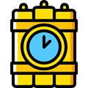 explosive, miscellaneous, Dynamite, weapons, Bomb, Detonation, Terrorism Gold icon