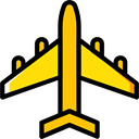 Aeroplane, airplane, transportation, Plane, transport, flight, Airport Black icon