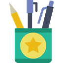 education, writing, pencil case, School Material, Office Material, Edit Tools Icon