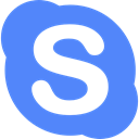 Logo, Skype, social media, social network, logotype, Logos, Brands And Logotypes CornflowerBlue icon