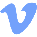 Logo, social media, Vimeo, social network, logotype, Logos, Brands And Logotypes CornflowerBlue icon