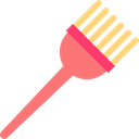 Beauty, Hairdresser, Brushes, Hair Salon, Hairdressing, Tints, tool Black icon