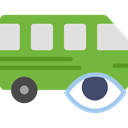Automobile, Public transport, transportation, transport, vehicle, Bus YellowGreen icon