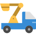 transportation, truck, transport, mechanic, Crane, garage, Trucks, Cranes Icon