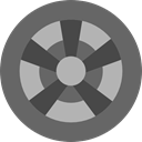 wheel, Car, transportation, transport, vehicle, Automobile, Alloy Wheel DimGray icon