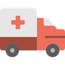 medical, transportation, transport, vehicle, Ambulance, emergency, Automobile Gainsboro icon
