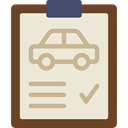 transportation, diagnostic, garage, Car Repair, notepad, Car, repair Icon