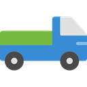 vehicle, Automobile, Cargo Truck, Delivery, transportation, truck, transport Black icon
