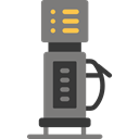 transportation, gas station, gasoline, petrol station, buildings, petrol, recharge Black icon