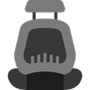 security, safety, Car, transportation, seat belt, Safety Belt, Safety Seat Gray icon