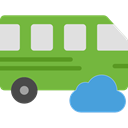 vehicle, Bus, Automobile, Public transport, transportation, transport YellowGreen icon