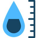 printer, miscellaneous, drop, Measurement, printing, Prints CornflowerBlue icon