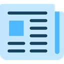 paper, papers, miscellaneous, interface, newspapers, Text Lines, News Report PaleTurquoise icon