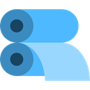 miscellaneous, machine, printing, Rolls, paper, printer CornflowerBlue icon