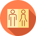 people, woman, bathroom, Toilets, Man, signs, restroom, Signaling Coral icon