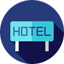 sign, hotel, Rest, Hostel, vacations, signs, Signaling DarkSlateBlue icon
