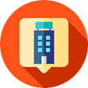 hotel, buildings, Hostel, Holidays, vacations Icon
