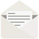 Letter, notification, Email, open, mail Gainsboro icon