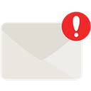 Email, Alert, mail, notification Gainsboro icon