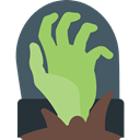 Hand, Dead, halloween, horror, zombie, Terror, spooky, scary, fear DarkSlateGray icon