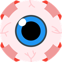 Fright, Frightening, horror, Terror, spooky, scary, Eye, halloween LavenderBlush icon