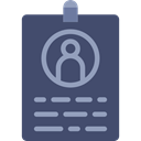 Business, identification, id card, Identity, user, pass DarkSlateBlue icon
