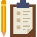 Clipboard, list, miscellaneous, Tasks, checking, Verification, Tools And Utensils AntiqueWhite icon