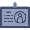 id card, Identity, user, pass, Business, identification DarkGray icon