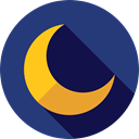 Moon, weather, nature, Astronomy, Half Moon, Crescent Moon, Moon Phases Icon
